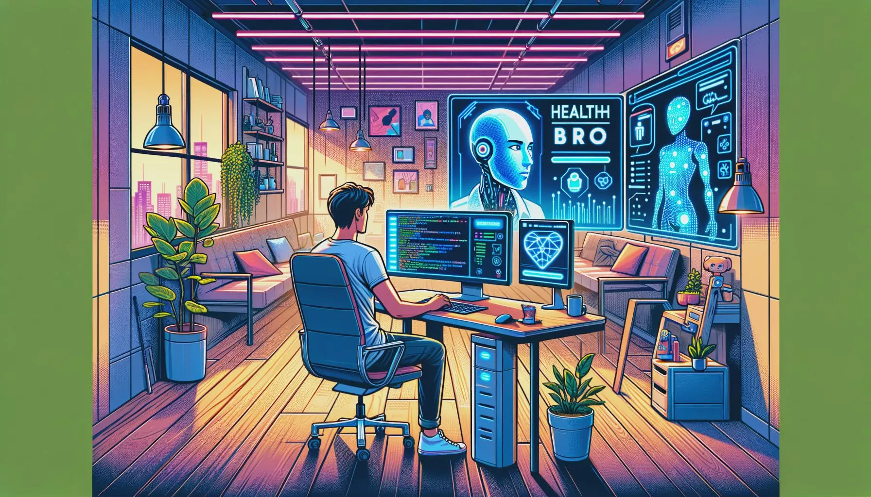 illustration of The Solopreneur and AI assistants